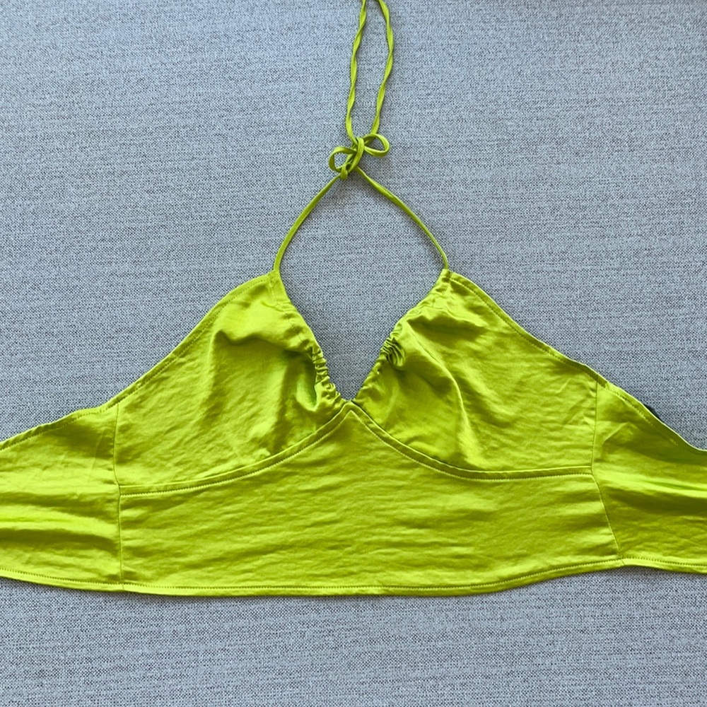 motel rocks iconic satin halter top